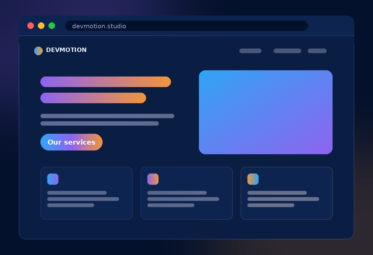 Complete company website design